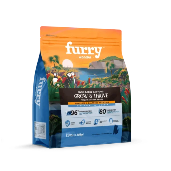 Furry Wonder Grow & Thrive Oven-Baked Tender Chicken Recipe for Cats