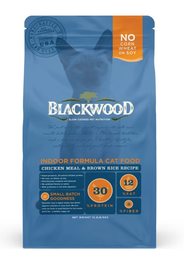 Indoor Cat Food Formula Chicken Meal & Brown Rice Recipe(6kg)