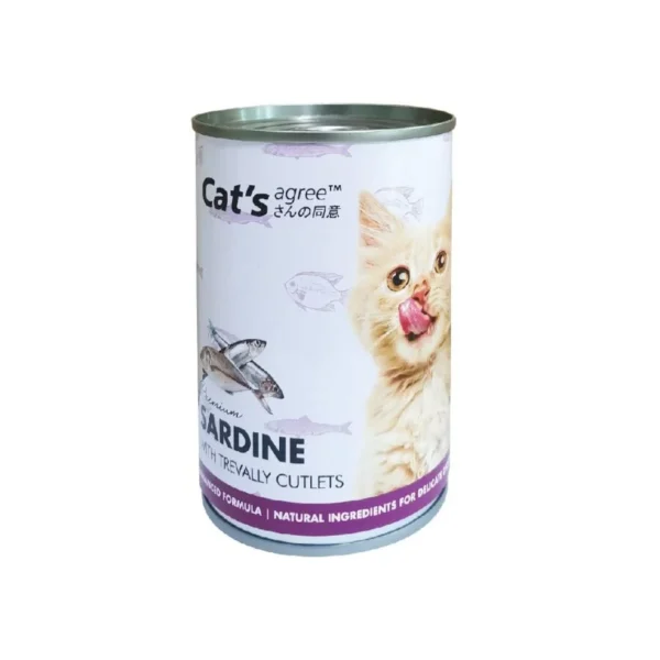 Sardines & Trevally Cutlets – Cat Canned Food | Cat Agree(400g)