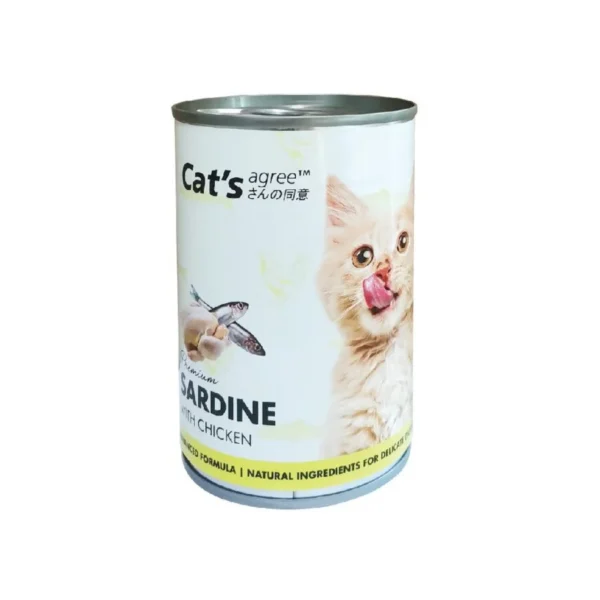 Sardines with Chicken – Cat Canned Food  | Cat Agree(400g)