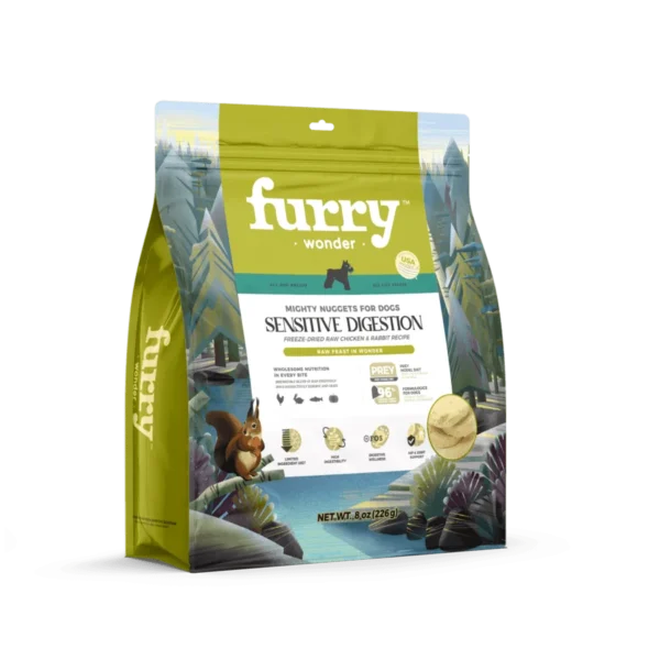 Furry Wonder Freeze-Dried Raw Chicken & Rabbit Recipe for Dogs Sensitive Digestion