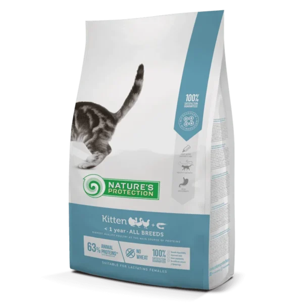 Kittens with poultry and krill | Nature’s Protection Cat Dry Food