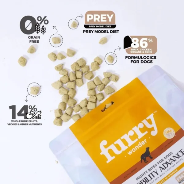 Furry Wonder Freeze-Dried Raw Chicken & Duck Recipe for Dogs – Mobility Advance
