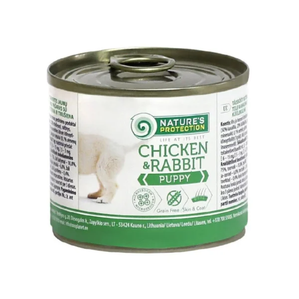 Junior Dogs with Chicken and Rabbit | Nature’s Protection Dog Canned Food *Super Premium Series*