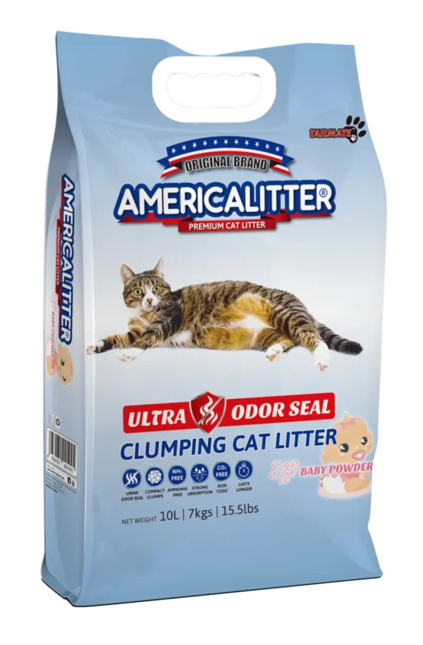 AmericaLitter Ultra Odor Seal: Baby Powder (7KG/10L)