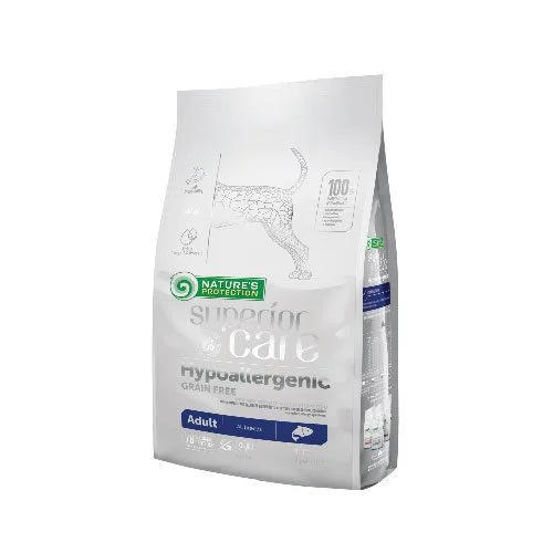 Hypoallergenic Grain Free Salmon Adult All Breed | Nature’s Protection Dog Dry Food *Superior Care Series*