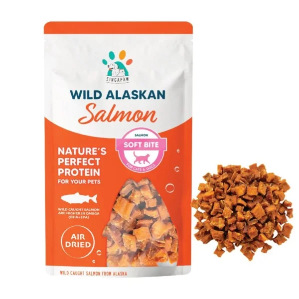 Salmon Soft Bite Cat Snack | singapaw(70g)