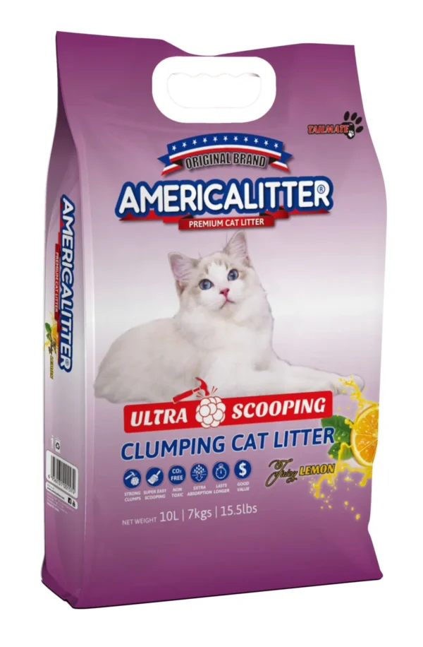 AmericaLitter Ultra Scooping: Lemon (7KG/10L)