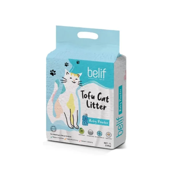 Belif Tofu Cat Litter – Baby Powder(2.8kg/7L)
