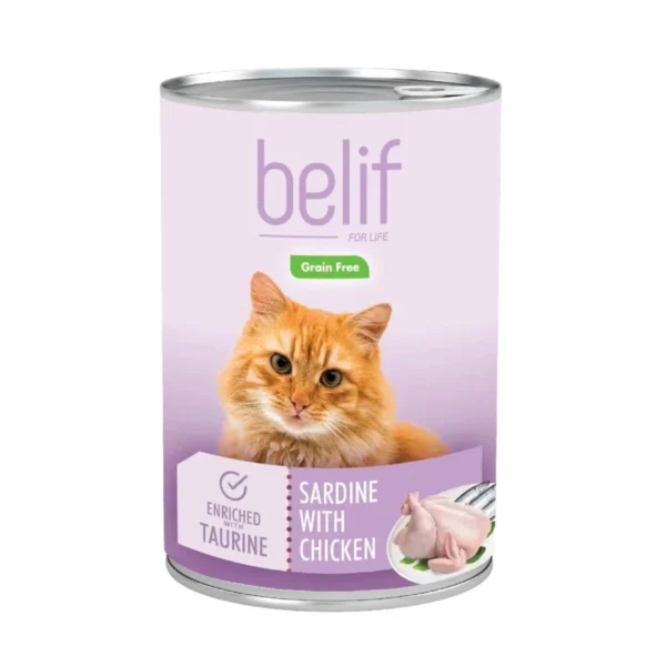 Belif Canned Food for Adult Cat – Sardine with Chicken(400g)