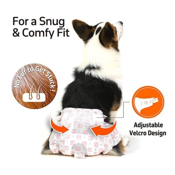 Fofos Female Dog Diaper Xs 20pcs Waist 12-20cm Weight 1-1.8kg