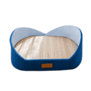 PTC Pet Bed With Cooling Mat In Navy Blue Medium 57x42cm