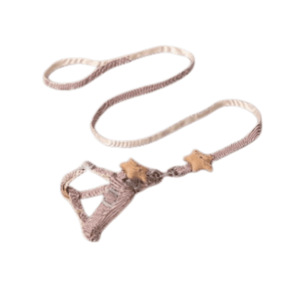 Hawoo Small Breed Dog Harness And Leash In Khaki 1cmx120cm
