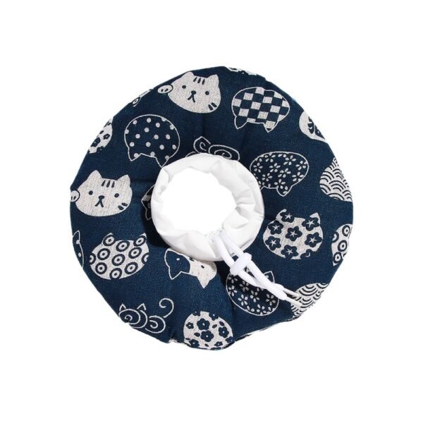 PTC Donut Pet Elizabethan Collar Navy Blue L