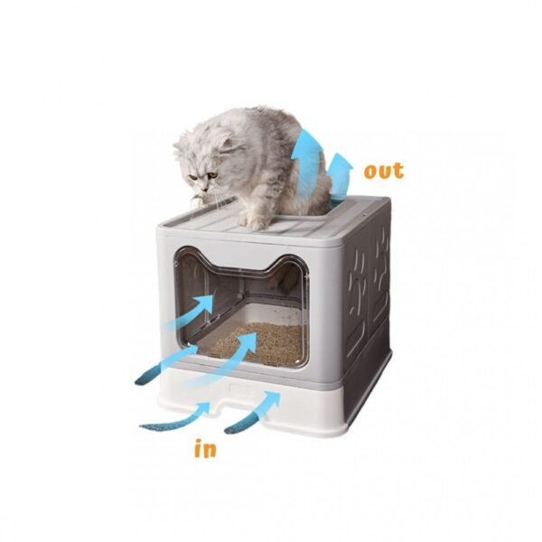 PTC Foldable Cat Litter Box Pink