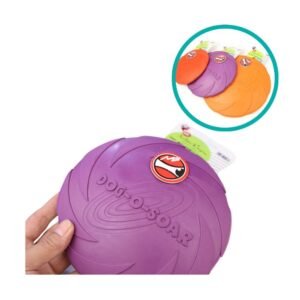 Aduck Frisbee Interactive Dog Toys Medium 17.5cm Purple